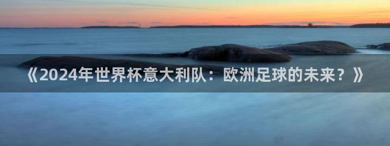 世界杯比赛时间：《2024年世界杯意大利队：欧洲足球的未来？》